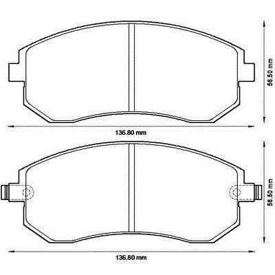 BALATA FREN ON-(SUBARU: FORESTER 09>12 ''2.0-2.5''/IMPREZA LEGACY 08>12 ''2.0''/OUTBACK 09>12 ''2.5'' / XV 12>   )