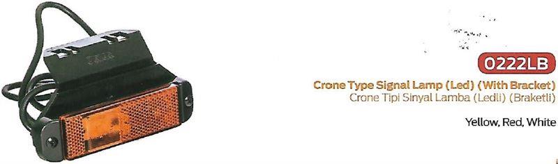 CRONE TİPİ SİNYAL LAMBA LEDLİ BRAKETLİ
