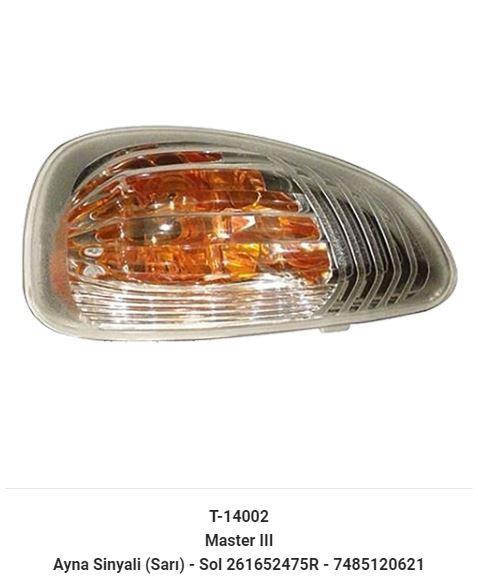 DİKİZ AYNA SİNYALİ SOL MASTER III 10> / MOVANO B 10> SARI