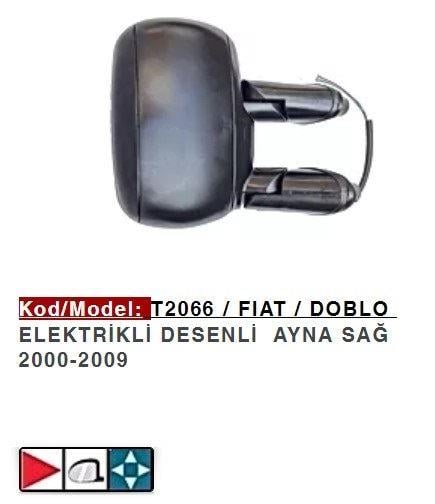 DIŞ DİKİZ AYNASI SAĞ ELEKTRİKLİ DOBLO