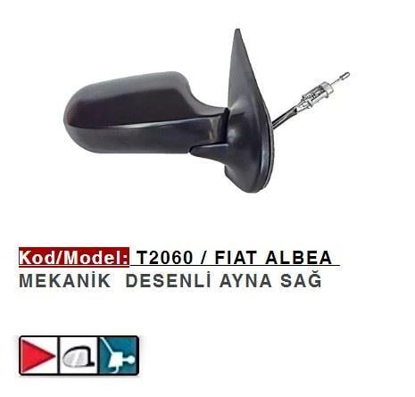 DIŞ DİKİZ AYNASI SAĞ MEKANİK ALBEA PALIO