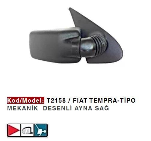 DIŞ DİKİZ AYNASI SAĞ TEMPRA