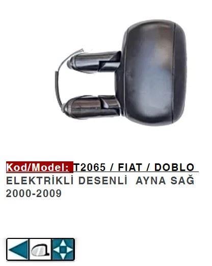 DIŞ DİKİZ AYNASI SOL ELEKTRİKLİ DOBLO