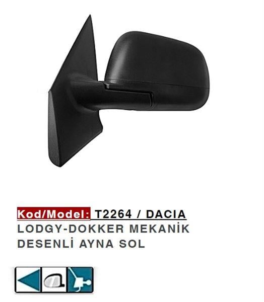 DIŞ DİKİZ AYNASI SOL LODGY DOKKER MEKANİK