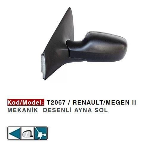 DIŞ DİKİZ AYNASI SOL MEGANE II