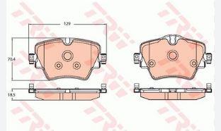 DISK BALATA BMW F45 F46 F48 X1 ON GDB2098