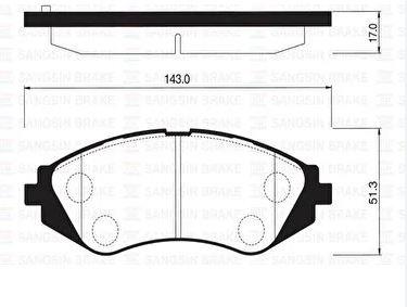 DISK BALATA CHEVROLET EVANDA ON GDB3345