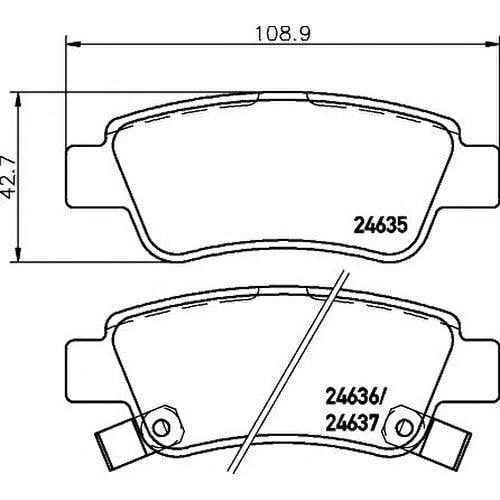 DISK BALATA HONDA CR-V ARKA 2014- GDB3576