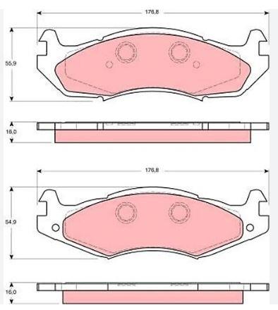DISK BALATA JEEP-CHEROKEE/HAMMER/AMC/R-WRAG ON GDB1207