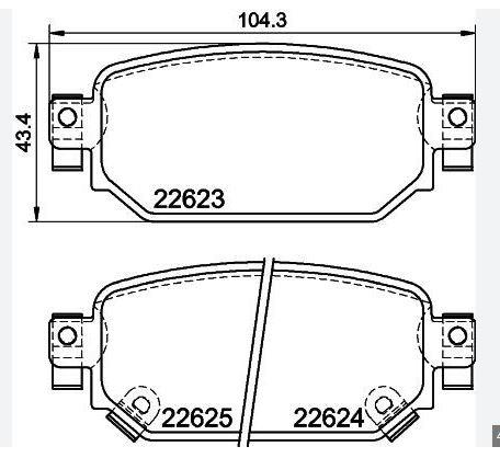 DİSK BALATA MAZDA 3/6 ARKA YM GDB2172