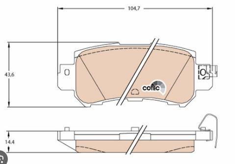 DISK BALATA MAZDA CX-3 CX-5 ARKA GDB3539