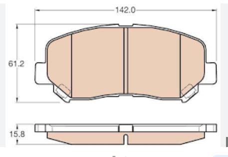 DISK BALATA MAZDA CX-5 2011-- ON KDY93328Z, K0Y13328Z, K0Y13323Z GDB3562