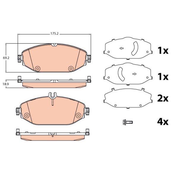 DISK BALATA MERCEDES C-CLASS 2013 ON