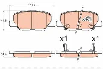 DISK BALATA MITSUBISHI ASX ARKA GDB3583
