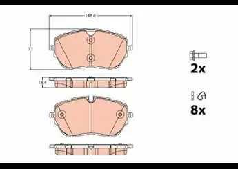 DISK BALATA PEUGEOT 308 II 2014 ON