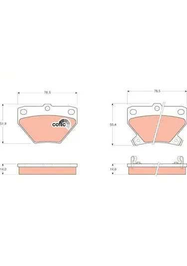 DISK BALATA TOY-COROLLA 16 VVT-I,1,4 16V YARIS 1.0 GDB3243
