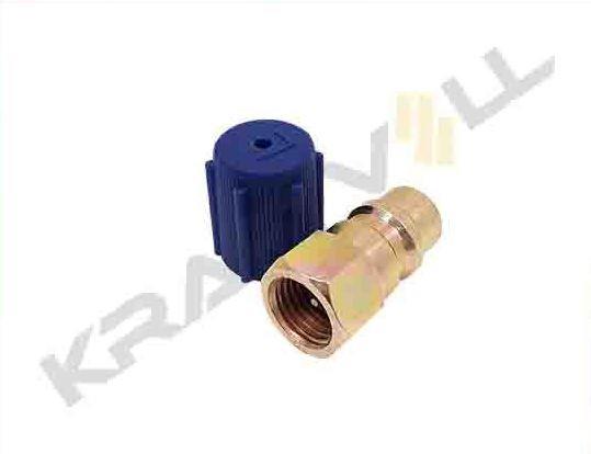 DÜZ ADAPTÖR ALÇAK BASINÇ MAVI KAPAKLI  R134a 1/4'' x 13mm (5 ADET)