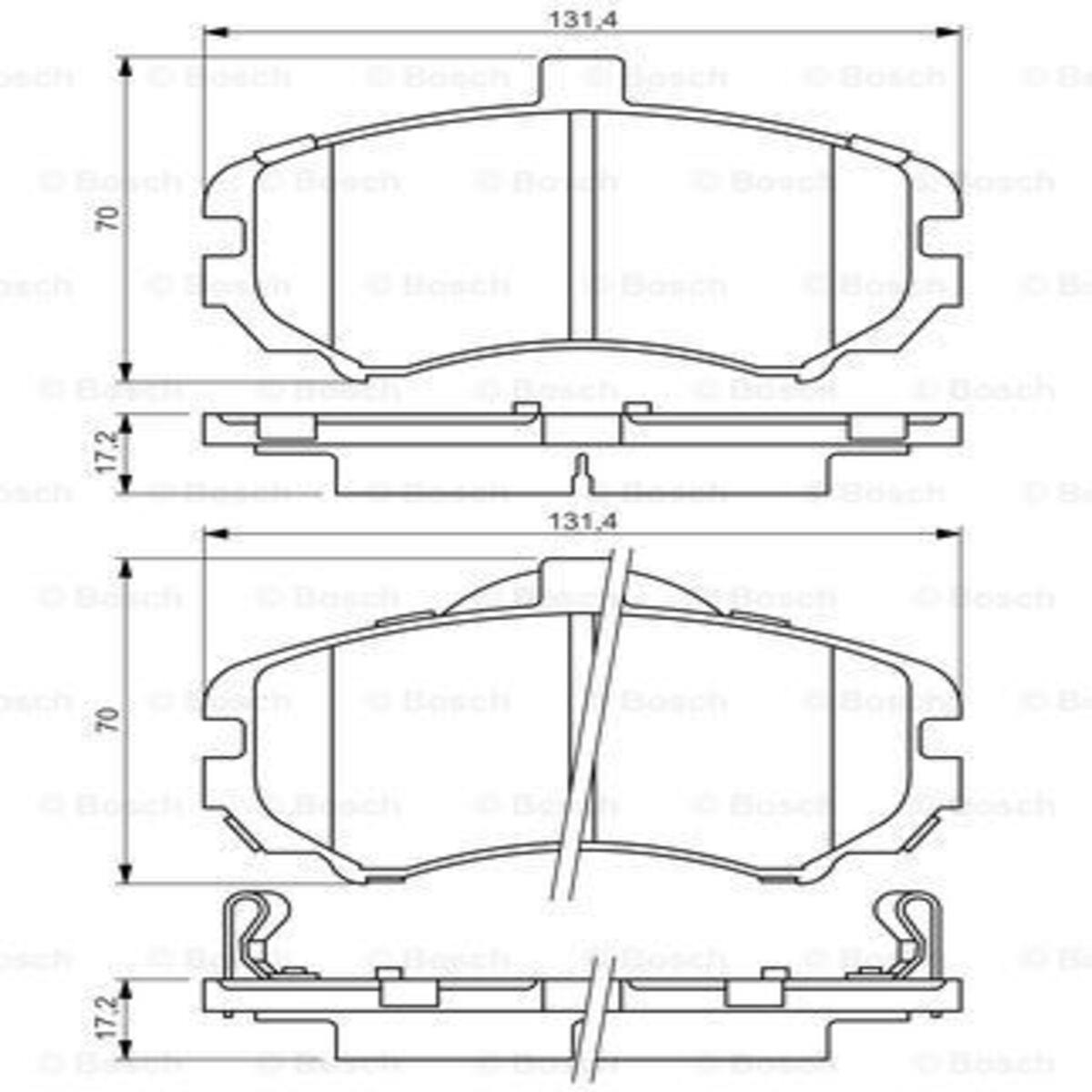 ON FREN BALATASI HYUNDAI ELANTRA 01-03 MATRIX 02-07 MATRIX 07->