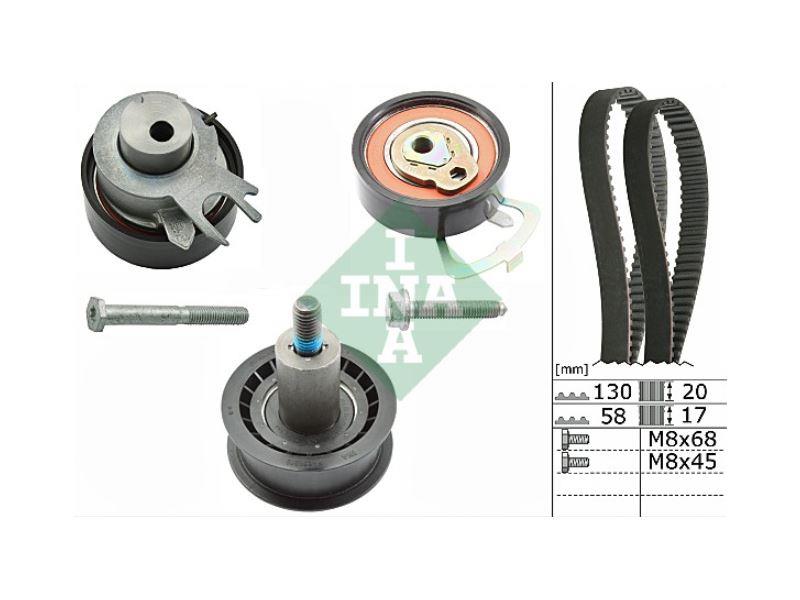 EKSANTRİK GERGİ KİTİ GOLF BORA CADDYII III GOLF IV POLO OCTAVIA 1.4 1.6 16V AFY AFK 5PARÇA