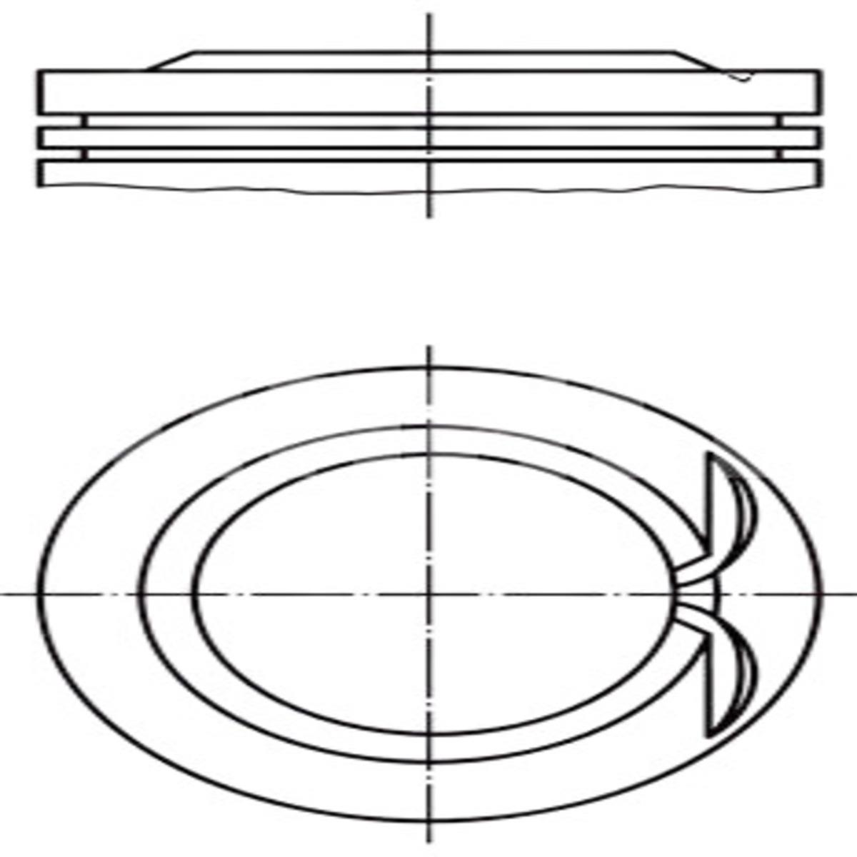 PISTON SEGMAN STD 71.01 MM A3 IBIZA LEON TOLEDO FABIA OCTAVIA RAPID BEETLE GOLF VII POLO TOURAN 1.2T