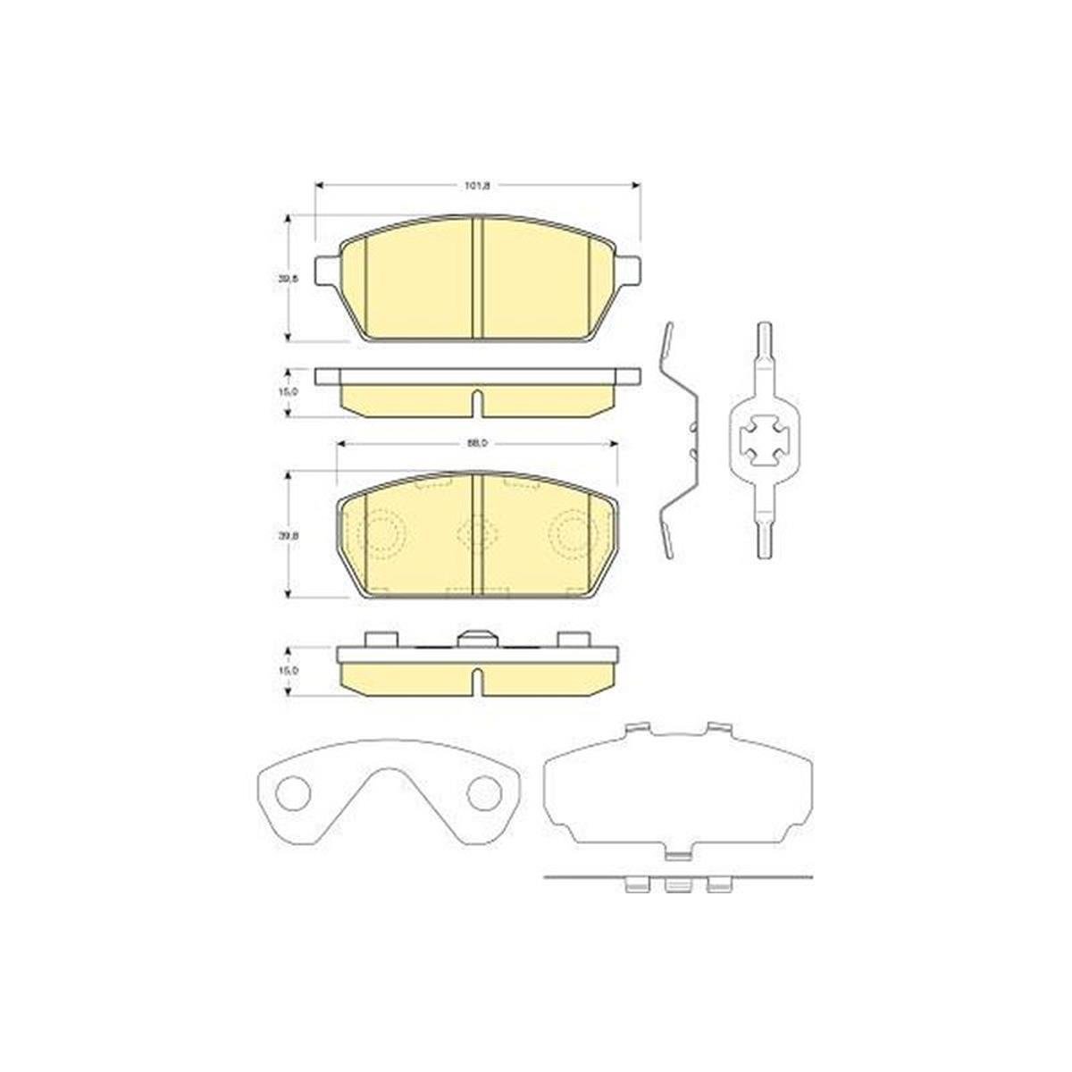 BALATA FREN ON-(SUZUKI: CARRY-SK410 86>00  )