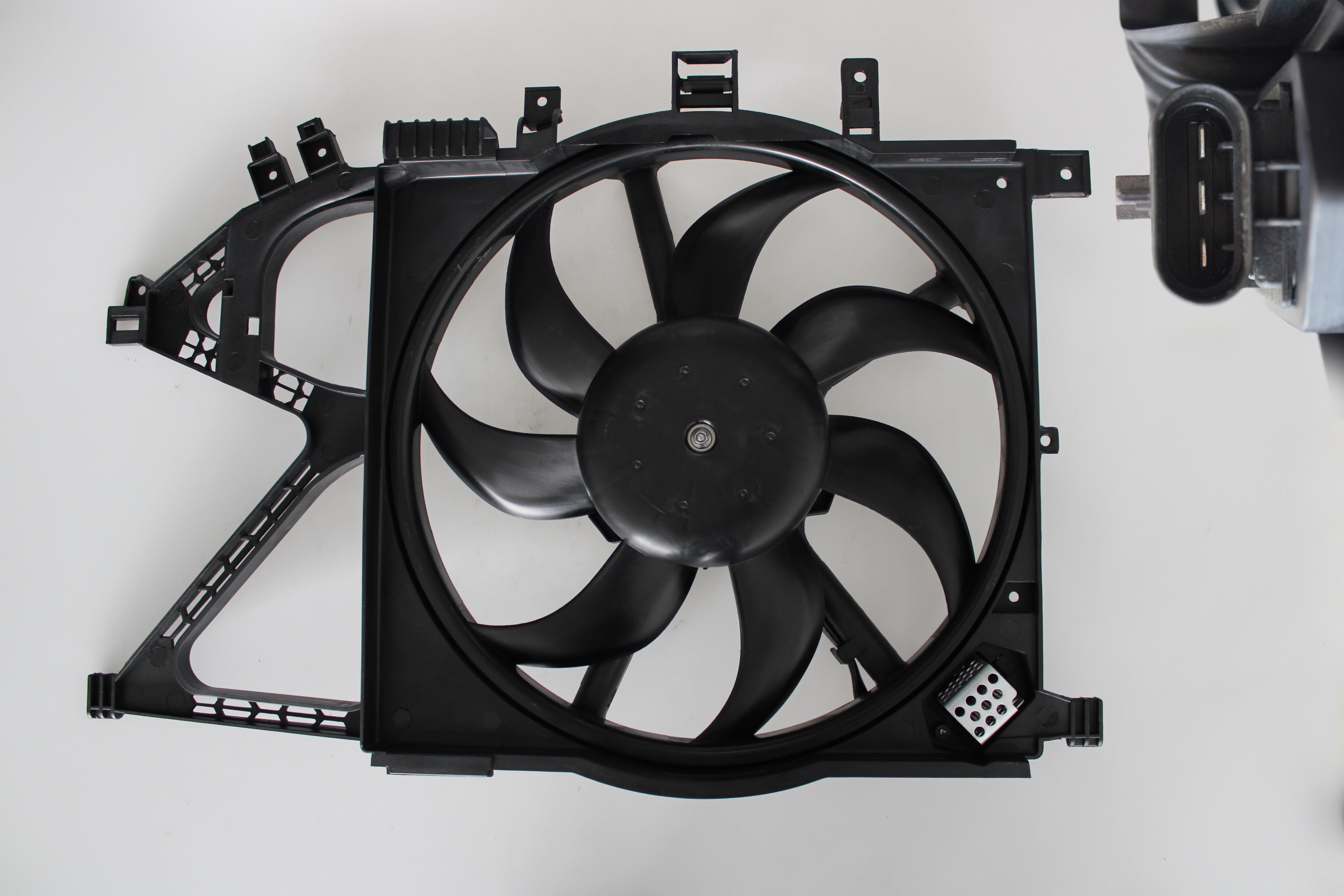 FAN MOTORU DAVLUMBAZLI CORSA C 00> 1.0 12V 1.2 16V 1.4 16V NAC COMBO 00> TIGRA B 04> 368MM (REZİSTANSLI ve KABLOLU)