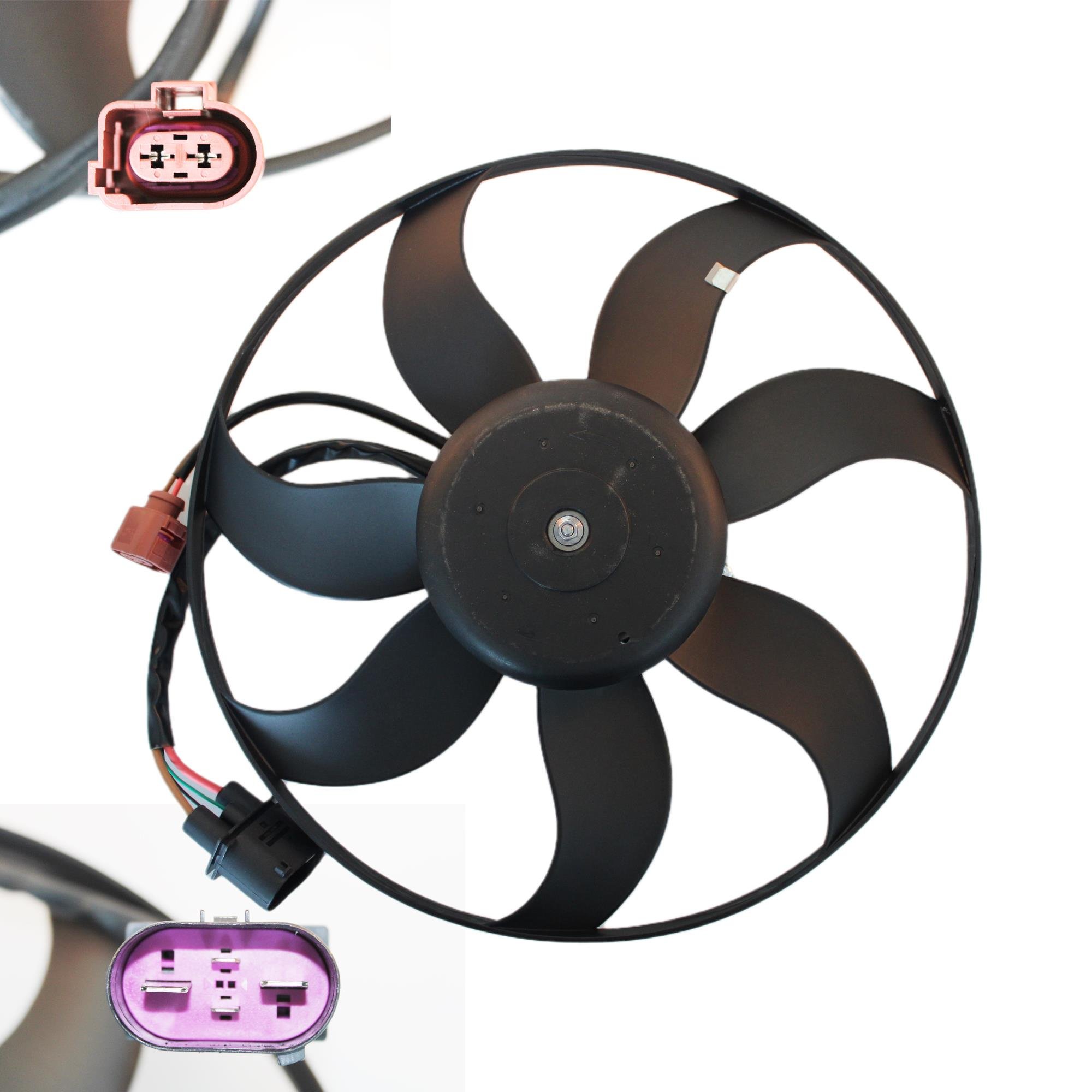 FAN MOTORU SOL GOLF V GOLF VI JETTA A3 LEON CADDY LEON BM (KONTROL ÜNİTELİ ve KABLOLU)