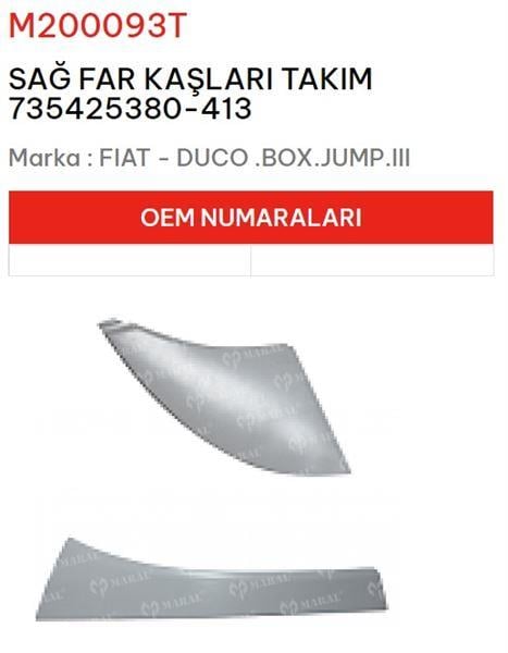 FAR ÇITASI SAĞ TAKIM DUCATO III BOXER JUMPER III