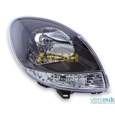 FAR KOMPLE SOL MOTORLU RENAULT KANGOO SİYAH ÇERÇEVELİ 2008-2009
