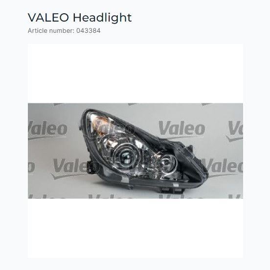 FAR+SİNYAL E H7+H1 SAĞ FBL+DBL OPEL CORSA D 07/06>