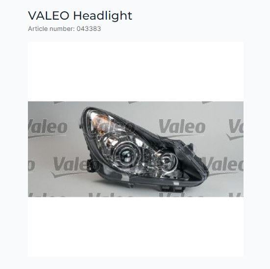 FAR+SİNYAL E H7+H1 SOL FBL+DBL OPEL CORSA D 07/06>