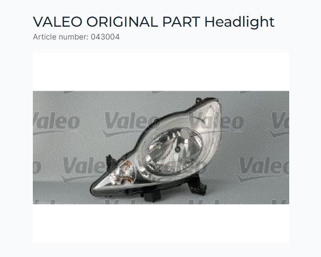 FAR+SİNYAL SOL PEUGEOT 107 06/05>