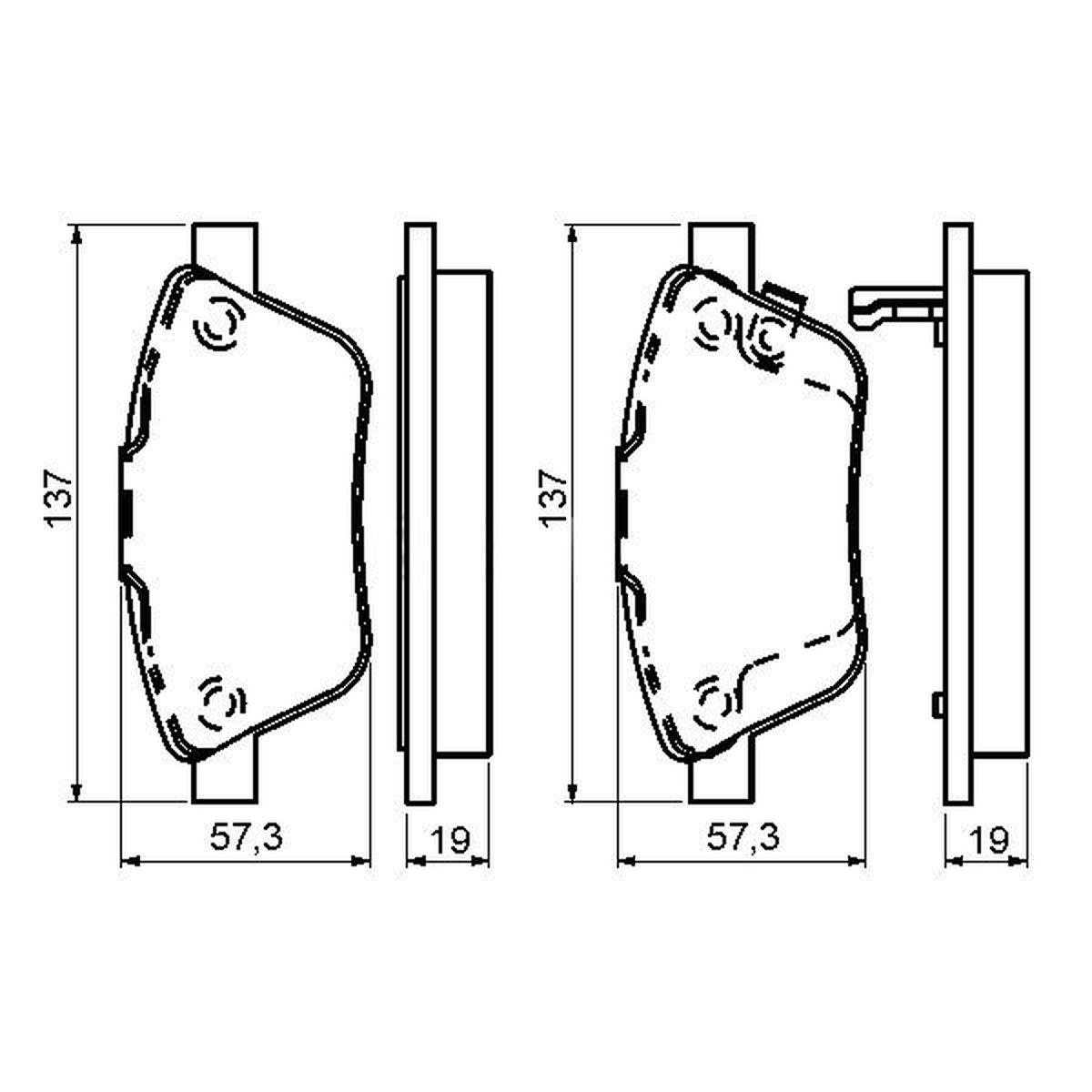 FREN BALATASI ON WVA 23709-23710 - ( OPEL: CORSA D 1.3 CDTI 90 BG 07 06- / FIAT : DOBLO 05- YM LINEA 1.4 TJET STILO 04- GRANDE PUNTO 1.3D 90 HP IDEA 1.9JTD )