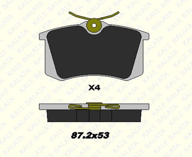 FREN BALATASI ARKA AUDI A1 A1 SB A2 A3 A3 CABRIO A3 SB A4 A4 AVANT A4 CABRIO A6 A6 AVANT A8 ALLROAD TT TT ROADSTER 20961 172 34 ANS KD13