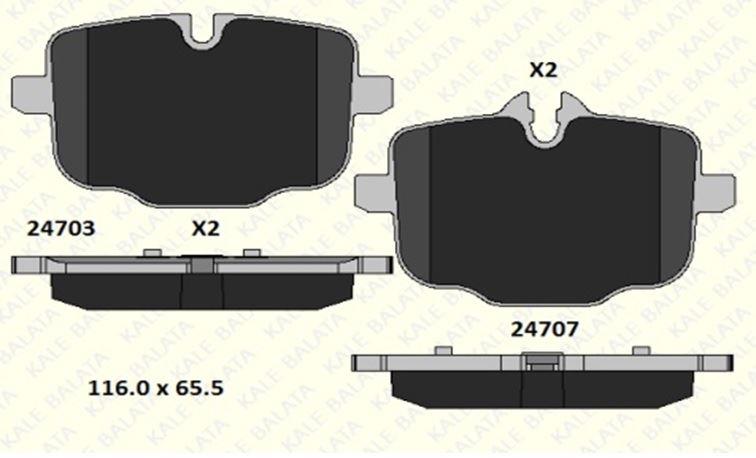 FREN BALATASI ARKA BMW 5 5 TOURING 6 CABRIO 6 COUPE 6 GRAN COUPE 7 24703 180 15 MSH KD11 2470318015MSHKD11