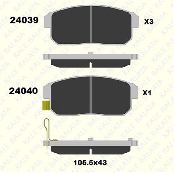 FREN BALATASI ARKA CHEVROLET CRUZE 24039 144 05 ANS KD13 2403914405ANSKD13