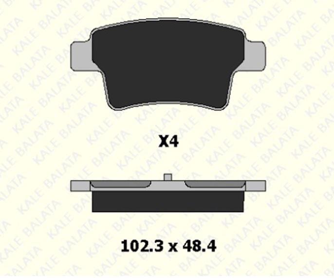 FREN BALATASI ARKA CITROEN C4 GRAND PICASSO 24540 164 04 ANS KD13 2454016404ANSKD13