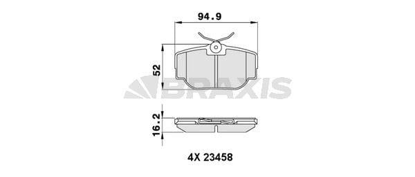 FREN BALATASI ARKA DISCOVERY 2 98-04 RANGE ROVER 94-01 CLASSIC 