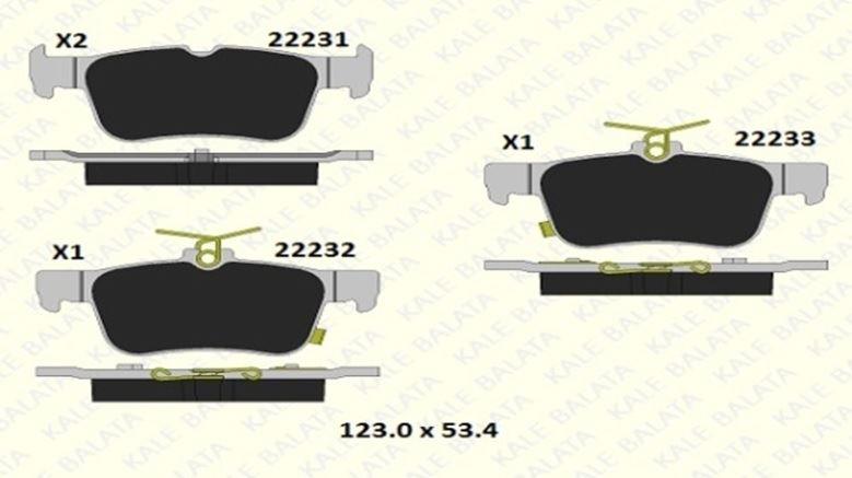 FREN BALATASI ARKA FORD EDGE ESCAPE II FOCUS IV FUSION GALAXY KUGA II MONDEO V S-MAX 22231 159 05 ANS KD13