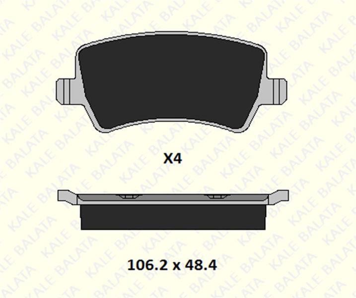 FREN BALATASI ARKA FORD GALAXY MONDEO S-MAX 24496 169 14 MSH KD11 2449616914MSHKD11