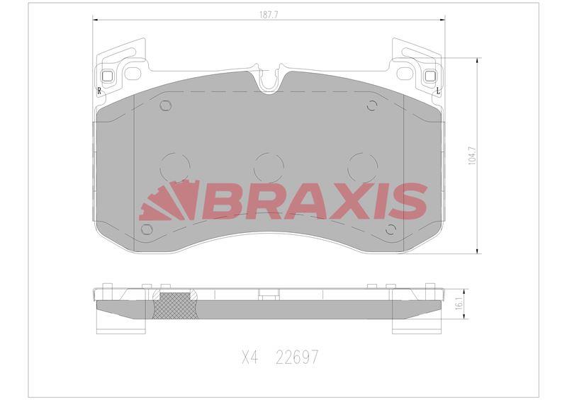FREN BALATASI ARKA GLE-CLASS V167 18> G-CLASS W463 18>