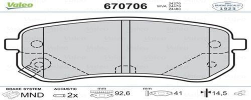 FREN BALATASI ARKA İ10 1.0 1.1 1.2 08>11 PICANTO 1.0 1.1 08>