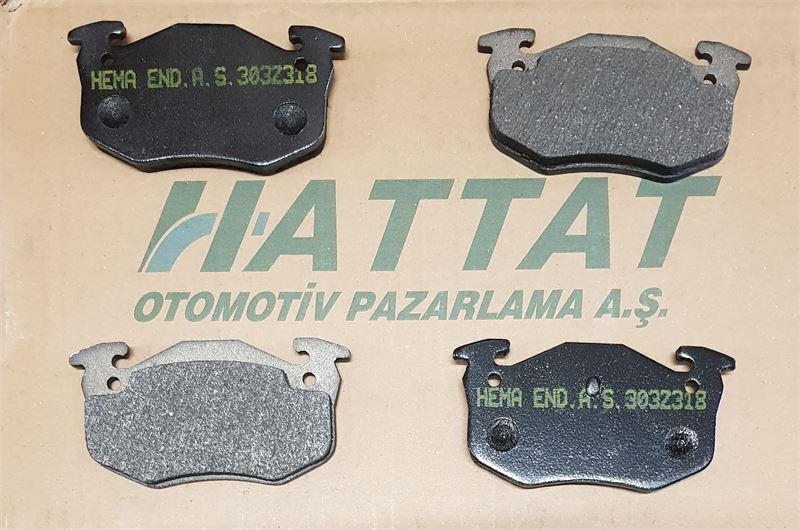 FREN BALATASI ARKA INCE CLIO 1.7 1.8 206 MEGANE 16V TWINGO FREN BALATASI ON