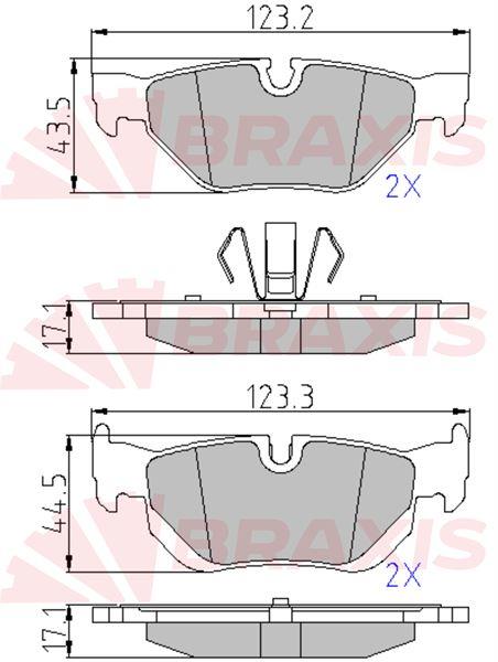 FREN BALATASI ARKA (KULAKLI) BMW E87 E90  X1 E84                     