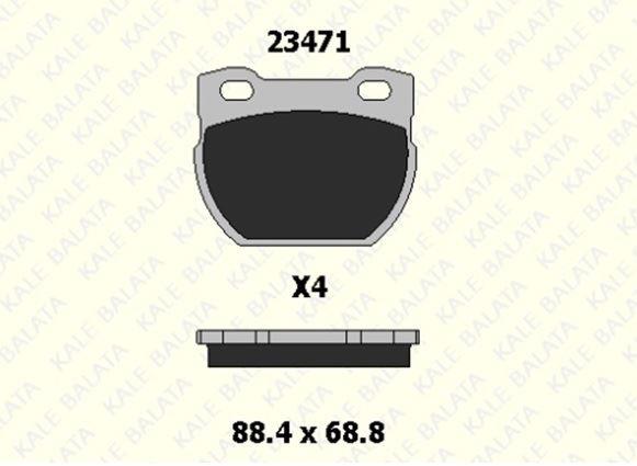 FREN BALATASI ARKA LAND ROVER DEFENDER 110-2.5 90 TDİ 23471 150 04 ANS KD13