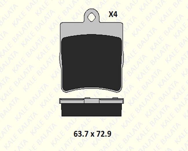 FREN BALATASI ARKA MERCEDES C SERİSİ (W202) (W203) COUPE (CL203) CLC SERİSİ (CL203) CLK (C209) E SERİSİ CABRIO (A124) SLK (R171) 21919 153 04 MSH KD11