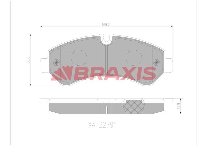 FREN BALATASI ARKA MERCEDES SPRINTER 907 18>