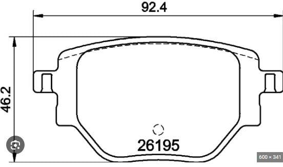 FREN BALATASI ARKA PEUGEOT 2008 1.2 PureTech 100 2008 1.2 PureTech 130; 2008 1664737180 0986424988