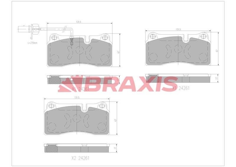 FREN BALATASI ARKA Q7 07 > 15 3.0 TDI TFSI CJGC CJMA BUN CASB