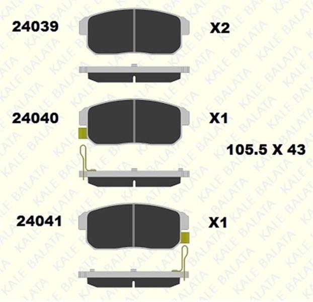 FREN BALATASI ARKA SUZUKI IGNIS 24040 144 05 ANS KD13 2404014405ANSKD13